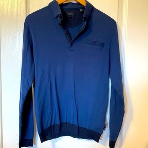 Ted Baker long sleeve polo size 2